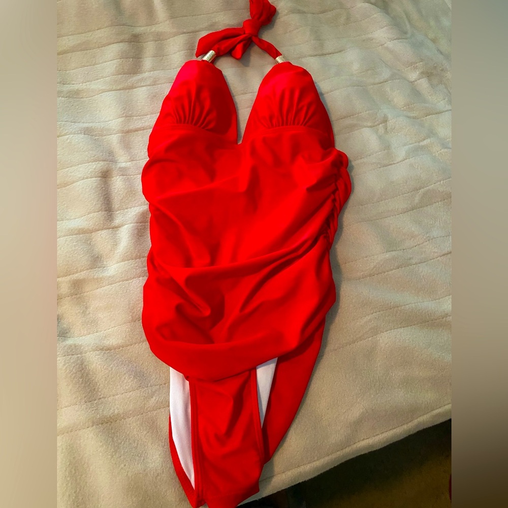 Red swimsuit Medium